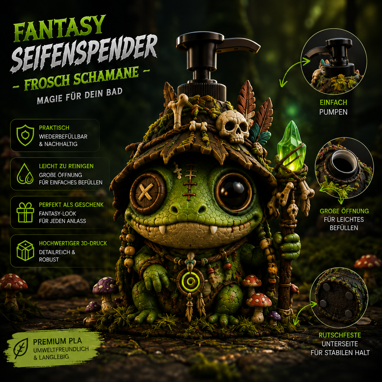 Frosch Seifenspender