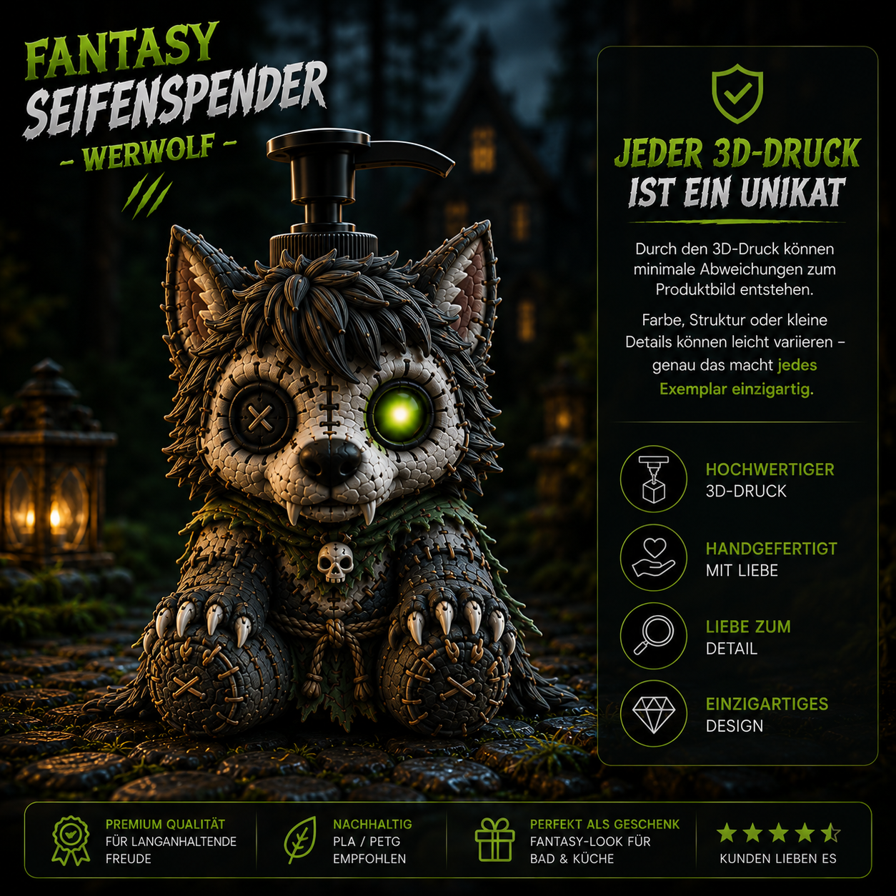 Werwolf Seifenspender
