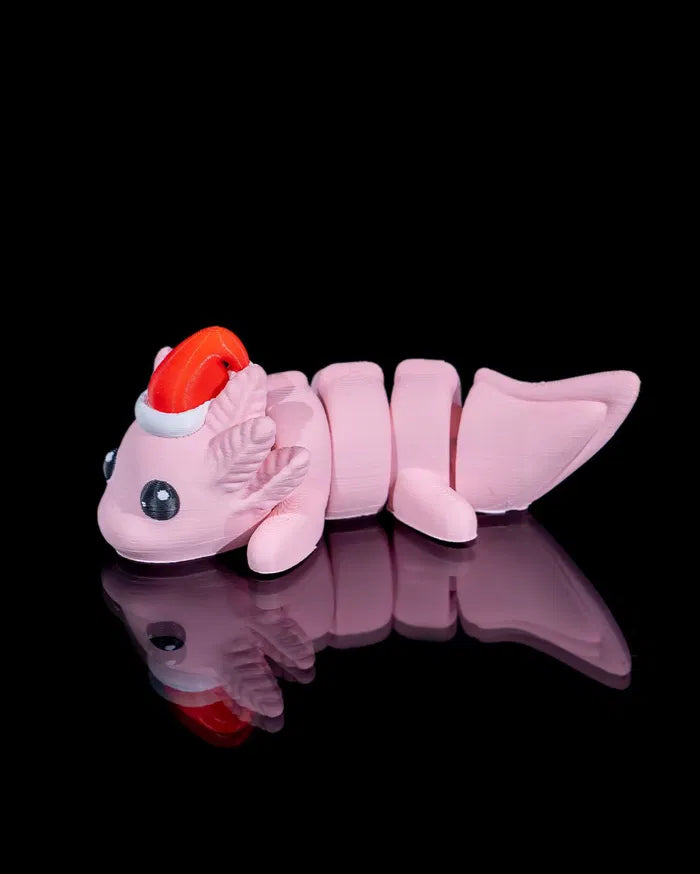 Weihnachts Axolotl – 3D-Weihnachtsdeko von Just4Fun3D – Produktbild 2