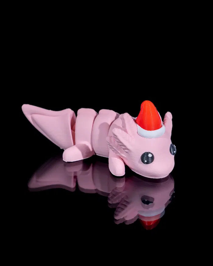 Weihnachts Axolotl – 3D-Weihnachtsdeko von Just4Fun3D – Produktbild 3