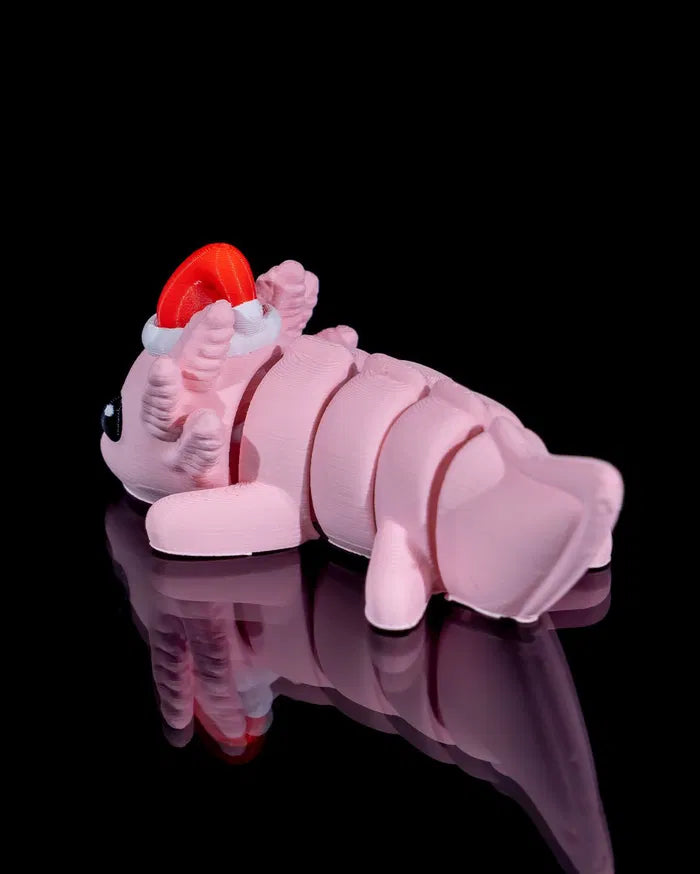 Weihnachts Axolotl – 3D-Weihnachtsdeko von Just4Fun3D – Produktbild 4