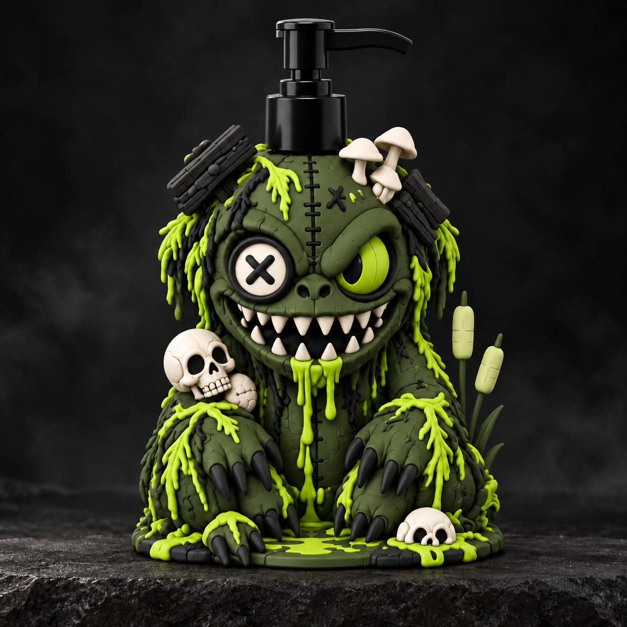 Sumpfmonster Seifenspender aus PLA – Halloween Baddeko von Just 4 Fun 3D